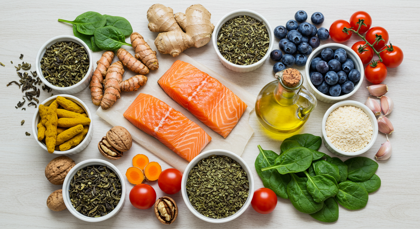 10 Alimentos Anti-inflamatórios que Você Deve Incluir na Sua Rotina