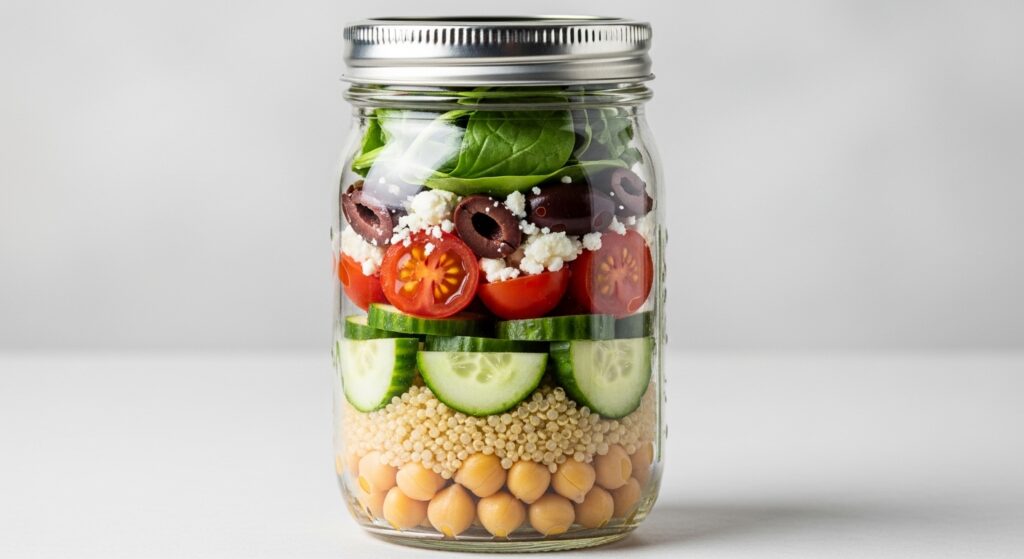 Salada-Mediterranea-no-Pote-1024x559 Salada no Pote: Como Montar 5 Refeições Completas, Práticas e Deliciosas para a Semana