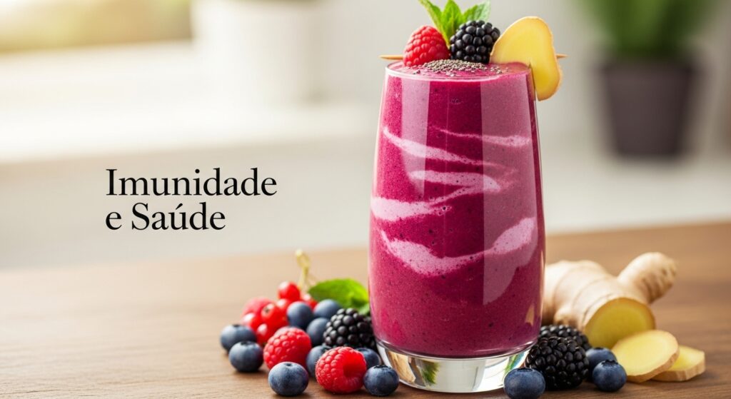 Smoothie-de-Frutas-Vermelhas-e-Gengibre-para-Imunidade-1024x559 Smoothie Energético para Imunidade: 5 Receitas para Começar o Dia com Tudo